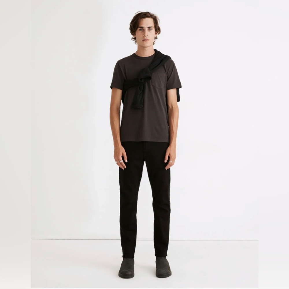 Madewell // Black Wash Slim Jeans